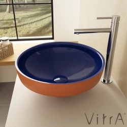 Vitra - Vitra Water Jewels Çanak Lavabo, 40 cm, Terrarosa-Mavi