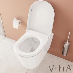 Vitra - Vitra Nest Rim-Ex Kanalsız Asma Klozet, Entegre Ara Musluklu