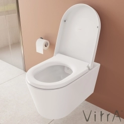 Vitra - Vitra Nest Rim-Ex Kanalsız Asma Klozet, Entegre Ara Musluklu