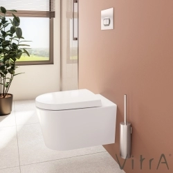 Vitra - Vitra Nest Rim-Ex Kanalsız Asma Klozet, Entegre Ara Musluklu