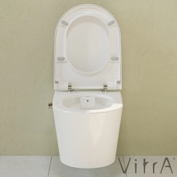 Vitra - Vitra Nest Rim-Ex Kanalsız Asma Klozet, Entegre Ara Musluklu