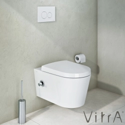 Vitra - Vitra Nest Rim-Ex Kanalsız Asma Klozet, Entegre Ara Musluklu