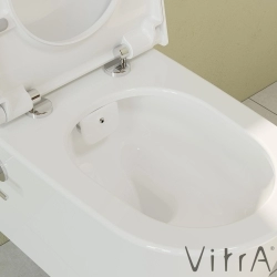 Vitra - Vitra Nest Rim-Ex Kanalsız Asma Klozet, Entegre Ara Musluklu