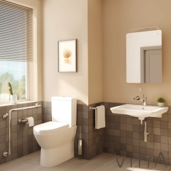 Vitra - Vitra S20 Bedensel Engelli Lavabosu, 60 cm