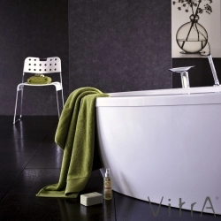 Vitra - Vitra Life-Silence 170x90 Oval Küvet, Kumandalı Sifon + Ayak