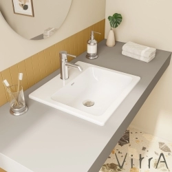 Vitra - Vitra S20 Tezgah Üstü Lavabo, Kare 50 cm