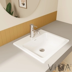 Vitra - Vitra S20 Tezgah Üstü Lavabo, Kare 50 cm