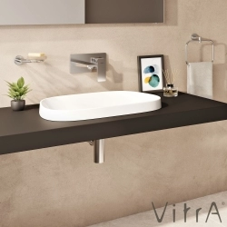 Vitra - Vitra Frame Tezgah Üstü Oval Lavabo, 56 cm, Mat Beyaz