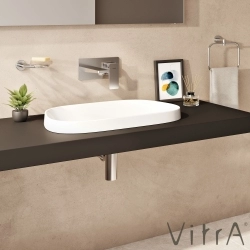 Vitra - Vitra Frame Tezgah Üstü Oval Lavabo, 56 cm, Beyaz