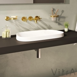 Vitra - Vitra Frame Tezgah Üstü TV Lavabo, 58 cm, Mat Beyaz