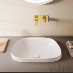 Vitra - Vitra Frame Tezgah Üstü TV Lavabo, 58 cm, Beyaz