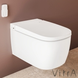 Vitra - Vitra Metropole V-Care Akıllı Rim-ex Asma Klozet, Comfort, VitraClean, Yeni Seri