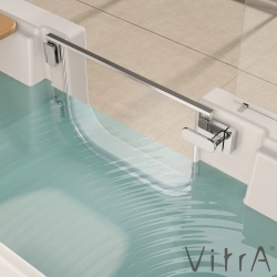 Vitra - Vitra Combo 170x75 AquaSoft Easy Hidromasajlı Küvet, (Krom Su Jetli), Sol