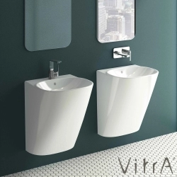 Vitra - Vitra Frame Monoblok Lavabo, 50 cm, Beyaz, Armatür Deliksiz