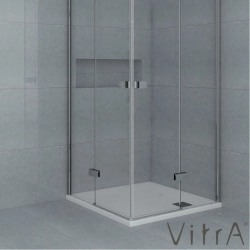 Vitra - Vitra T90 90x90 Sıfır Zemin Duş Teknesi