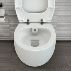 Vitra - Vitra Memoria Rim-Ex Kanalsız Asma Klozet, Mat Beyaz