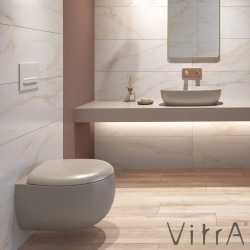 Vitra - Vitra Memoria Rim-Ex Kanalsız Asma Klozet, Mat Bej