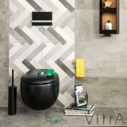 Vitra - Vitra Memoria Rim-Ex Kanalsız Asma Klozet, Mat Siyah