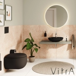 Vitra - Vitra Memoria Rim-Ex Kanalsız Asma Klozet, Mat Siyah