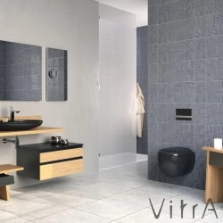 Vitra - Vitra Memoria Rim-Ex Kanalsız Asma Klozet, Mat Siyah