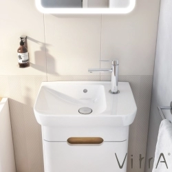 Vitra - Vitra Sento Lavabo, Sağdan Armatür Delikli, 50 cm
