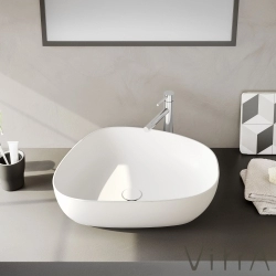 Vitra - Vitra Outline Asimetrik Çanak Lavabo, 56 cm, Mat Beyaz