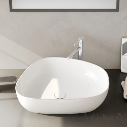 Vitra - Vitra Outline Asimetrik Çanak Lavabo, 56 cm, Beyaz