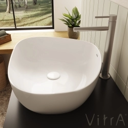 Vitra - Vitra Outline Asimetrik Çanak Lavabo, 56 cm, Beyaz