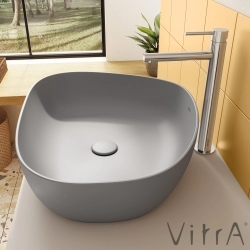 Vitra - Vitra Outline Asimetrik Çanak Lavabo, 56 cm, Mat Taş Gri