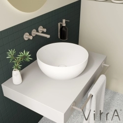Vitra - Vitra Outline Yuvarlak Çanak Lavabo, 40 cm, Mat Beyaz