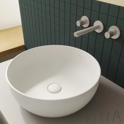 Vitra - Vitra Outline Yuvarlak Çanak Lavabo, 40 cm, Mat Beyaz