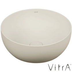 Vitra - Vitra Outline Yuvarlak Çanak Lavabo, 40 cm, Mat Kum Beji, VitraClean