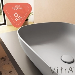 Vitra - Vitra Outline Çanak Lavabo, 63 cm, Mat Taş Gri