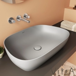 Vitra - Vitra Outline Çanak Lavabo, 63 cm, Mat Taş Gri