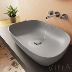 Vitra - Vitra Outline Çanak Lavabo, 63 cm, Mat Taş Gri