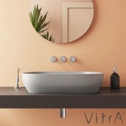 Vitra - Vitra Outline Çanak Lavabo, 63 cm, Mat Taş Gri
