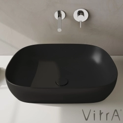 Vitra - Vitra Outline Çanak Lavabo, 63 cm, Mat Siyah