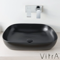 Vitra - Vitra Outline Çanak Lavabo, 63 cm, Mat Siyah