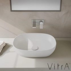 Vitra - Vitra Outline Oval Çanak Lavabo, 60 cm, Mat Beyaz