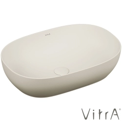 Vitra - Vitra Outline Oval Çanak Lavabo, 60 cm, Mat Kum Beji, VitraClean
