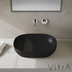 Vitra - Vitra Outline Oval Çanak Lavabo, 60 cm, Mat Siyah