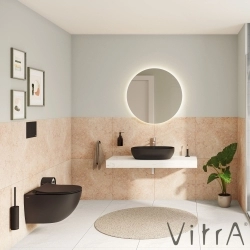 Vitra - Vitra Outline Oval Çanak Lavabo, 60 cm, Mat Siyah