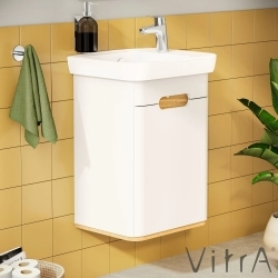 Vitra - Vitra Sento Lavabo Dolabı, 50 cm, Kapaklı, Mat Beyaz, Sağ