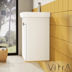 Vitra - Vitra Sento Lavabo Dolabı, 50 cm, Kapaklı, Mat Beyaz, Sağ