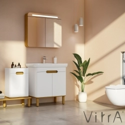 Vitra - Vitra Sento Kapaklı Lavabo Dolabı, Ayaksız, 65 Cm, Mat Beyaz
