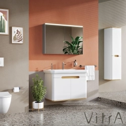 Vitra - Vitra Sento Kapaklı Lavabo Dolabı, Ayaksız, 100 Cm, Mat Beyaz