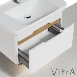 Vitra - Vitra Sento Tek Çekmeceli Lavabo Dolabı, Ayaksız, 80 Cm, Mat Beyaz