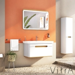 Vitra - Vitra Sento Tek Çekmeceli Lavabo Dolabı, Ayaksız, 100 Cm, Mat Beyaz