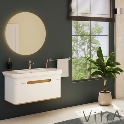Vitra - Vitra Sento Tek Çekmeceli Lavabo Dolabı, Ayaksız, 100 Cm, Mat Beyaz