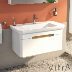 Vitra - Vitra Sento Tek Çekmeceli Lavabo Dolabı, Ayaksız, 100 Cm, Mat Beyaz